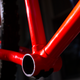 The “faced” bottom bracket surface, ready for installation.